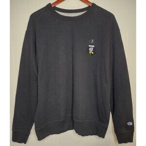 Broken Promises x Champion Sweatshirt Embroidered Rose Streetwear Men's Large